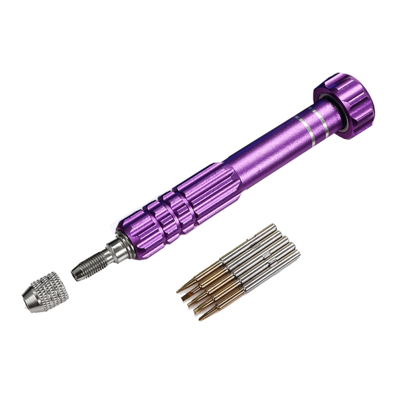 Imported S2 Steel & Titanium Handle Apple Mobile Phone Multi-function Maintenance Tool Purple