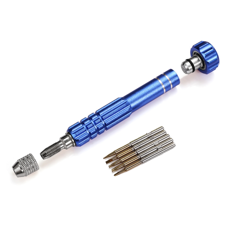 Imported S2 Steel & Titanium Handle Apple Mobile Phone Multi-function Maintenance Tool  Blue