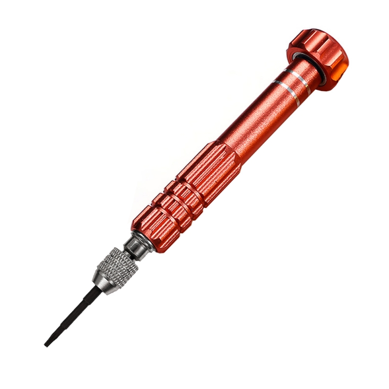 Alloy Steel & Titanium Handle AC-5 5 in 1 Precision Multi-function Screwdriver Set / Mobile Phone Repair Disassemble Tool Red