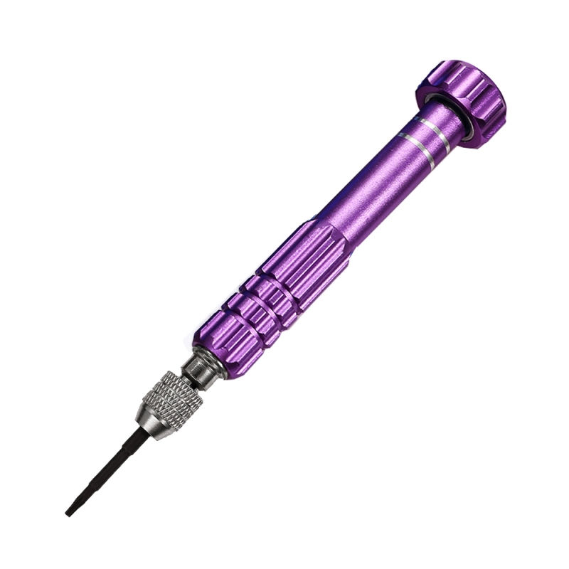  Purple Alloy Steel & Titanium Handle Precision Multi-function Screwdriver Set / Mobile Phone Repair Disassemble Tool