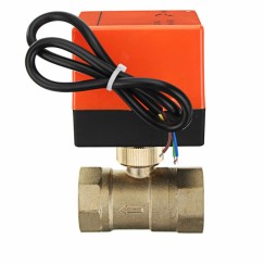 Motorized Electric Brass Ball Valves 3 Wire AC 220...